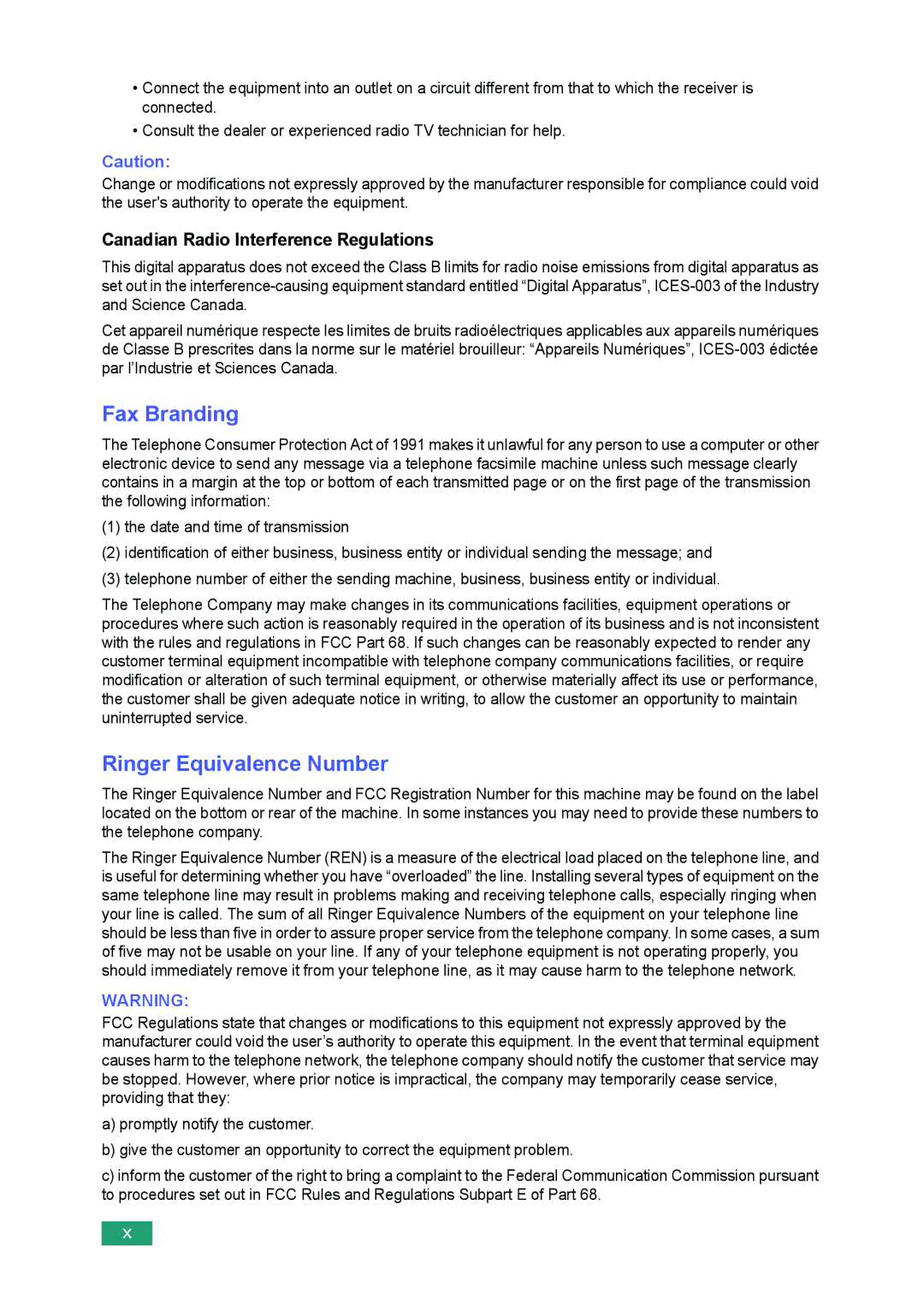 Samsung SF-560 manual Fax Branding 