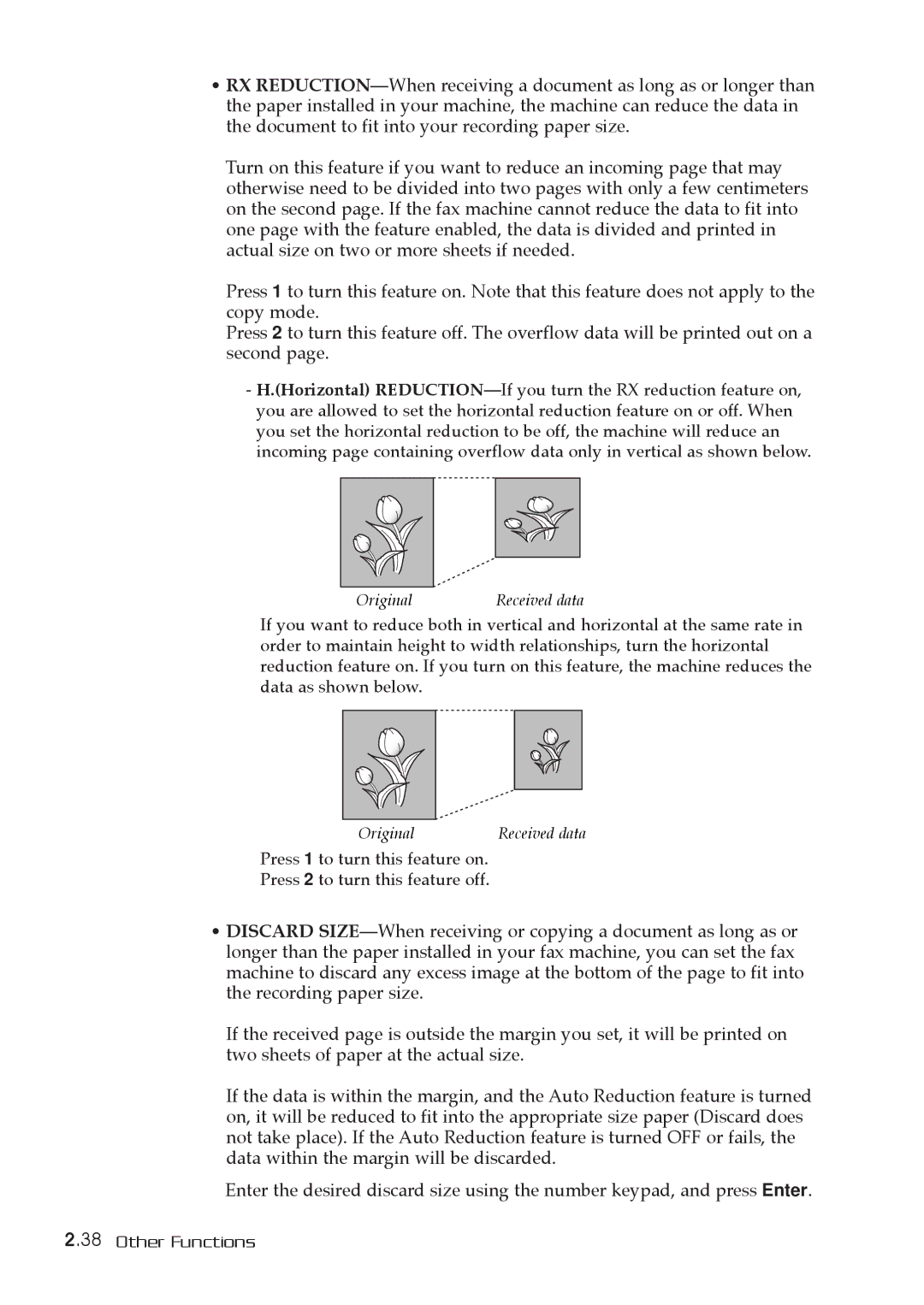 Samsung SF-5800P manual Original 