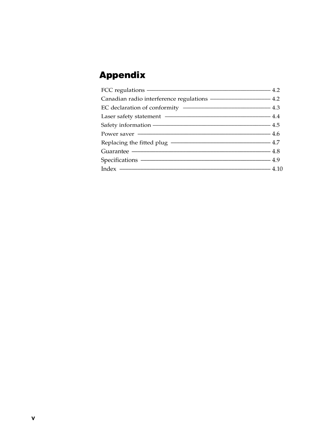 Samsung SF-6800 manual Appendix 