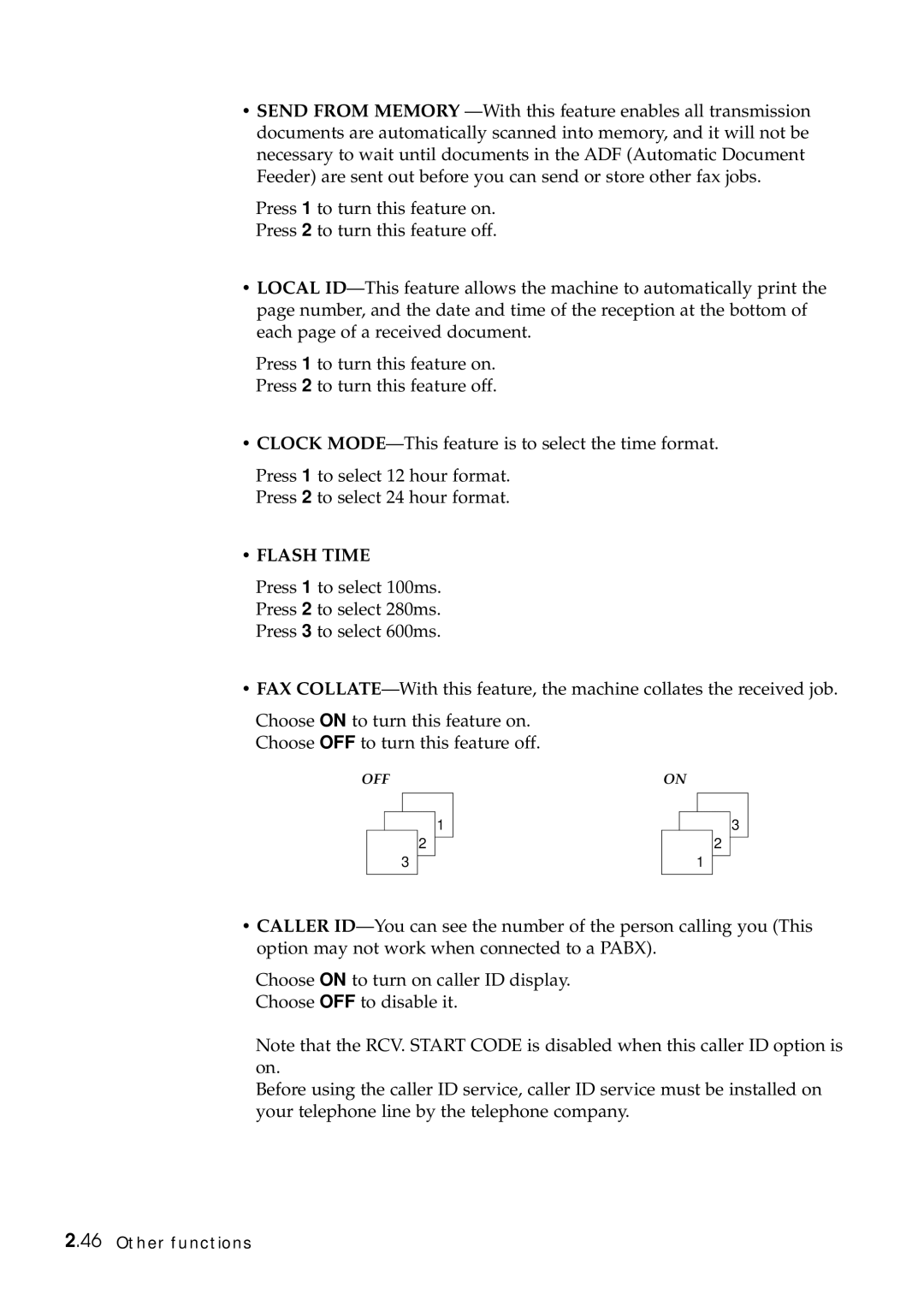 Samsung SF-6800 manual Flash Time 