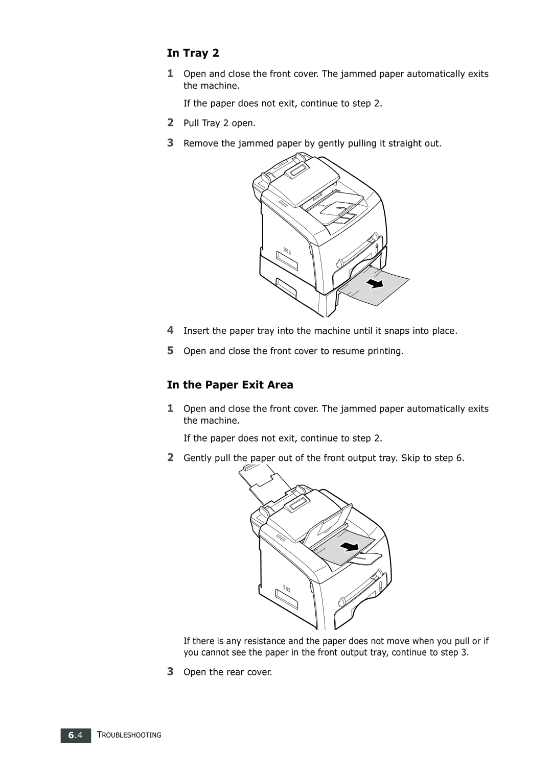 Samsung SF-750 Series manual Paper Exit Area 