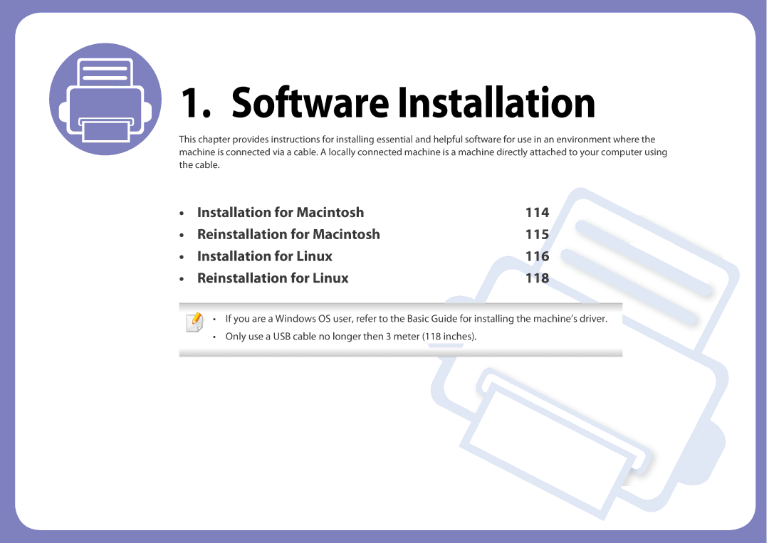 Samsung SF-76xP Series manual Software Installation 