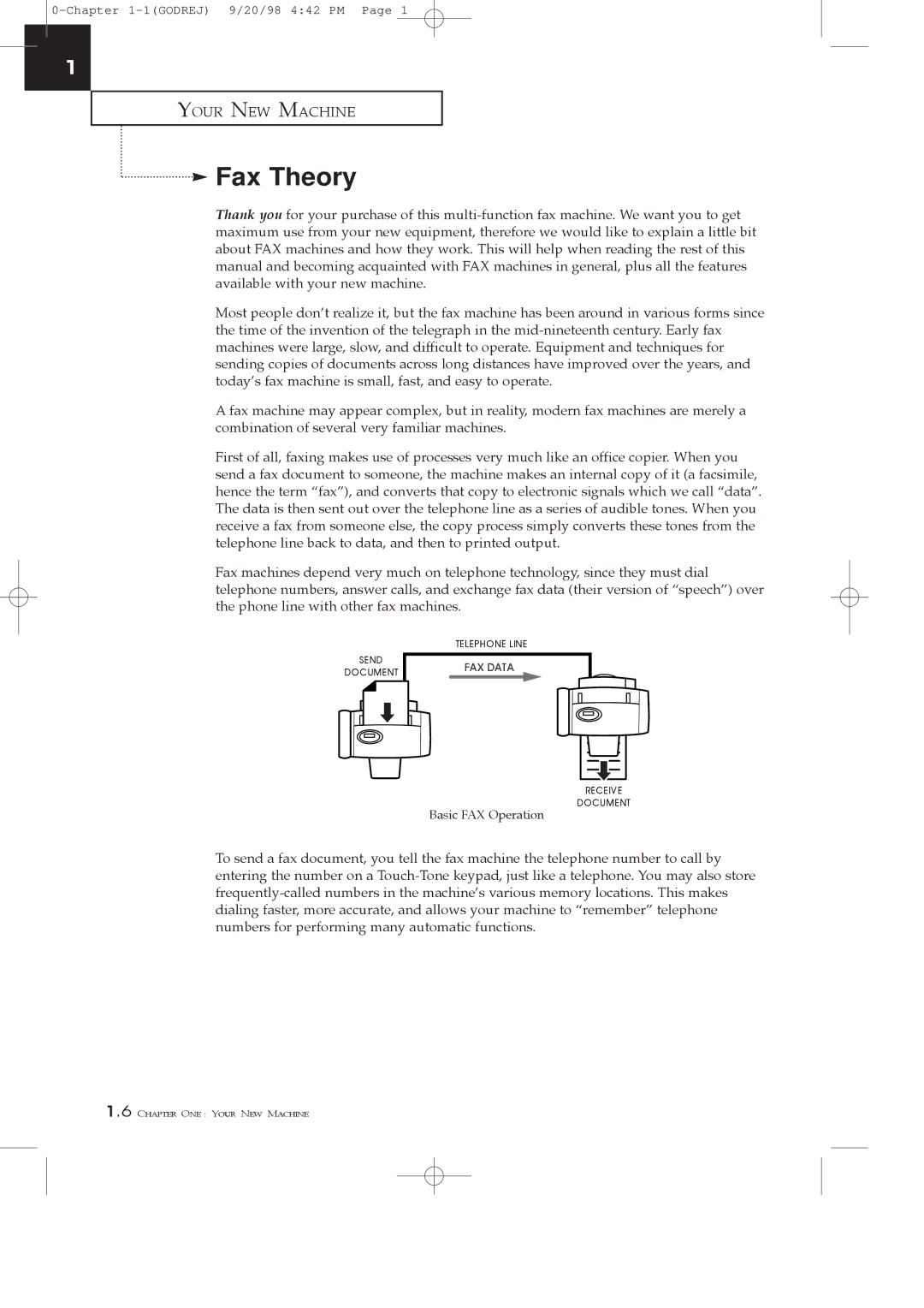 Samsung SF3000T manual Fax Theory 