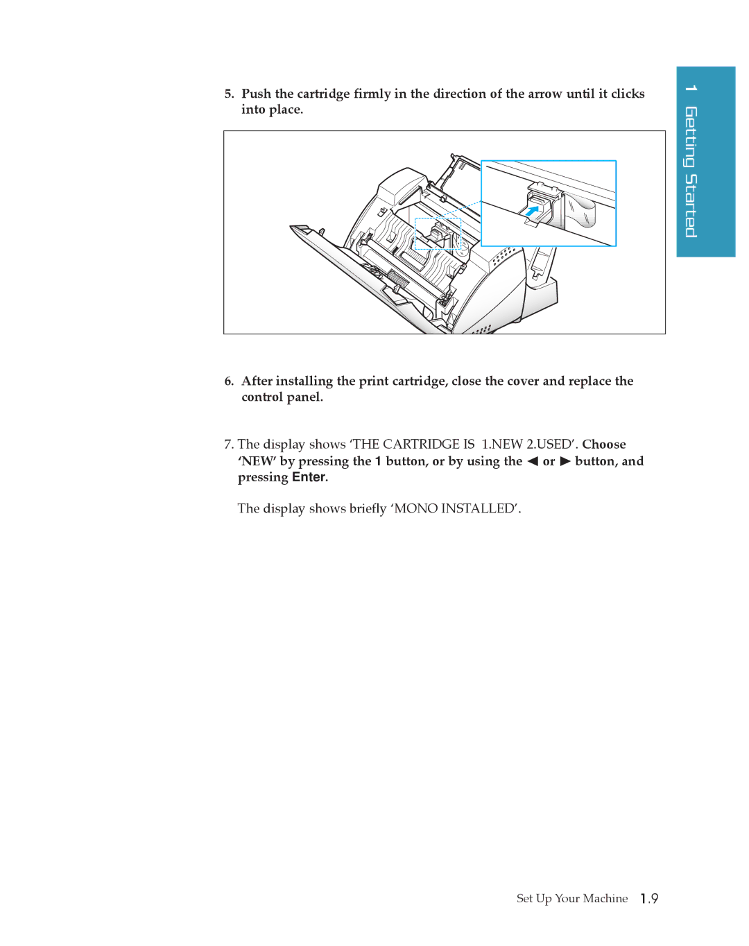 Samsung SF4500 manual Getting Started 