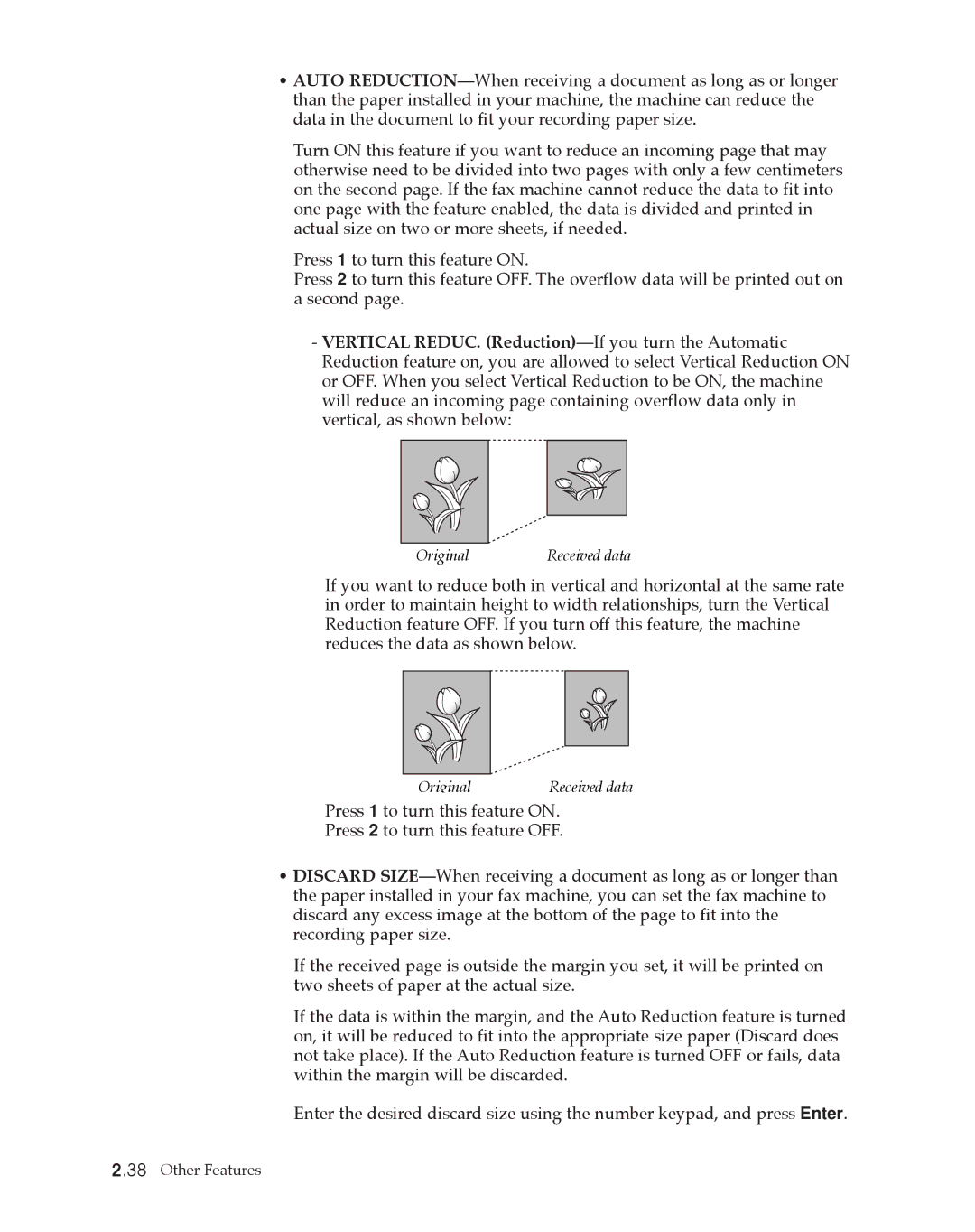 Samsung SF4500 manual Original 