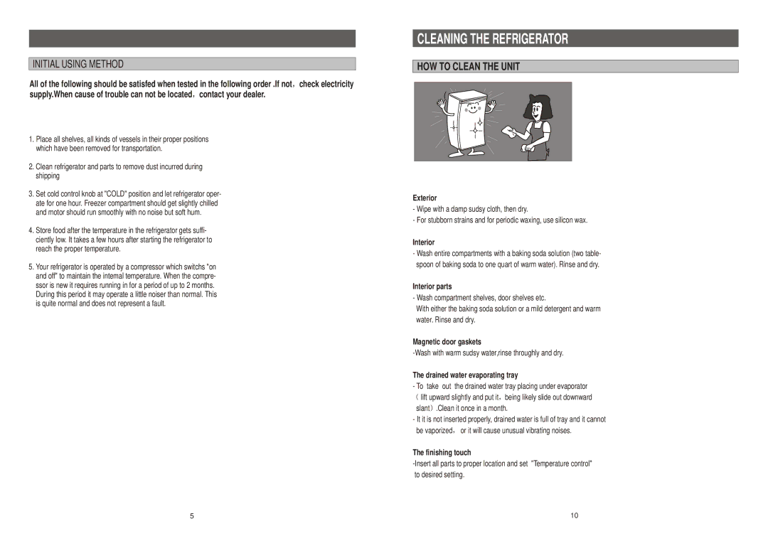 Samsung SG12BCSWHL/AFR, SG12BCSWQN/CAF, SG12BCSWQL/SUT, SG12BCSWHL/ABW manual Cleaning the Refrigerator, HOW to Clean the Unit 