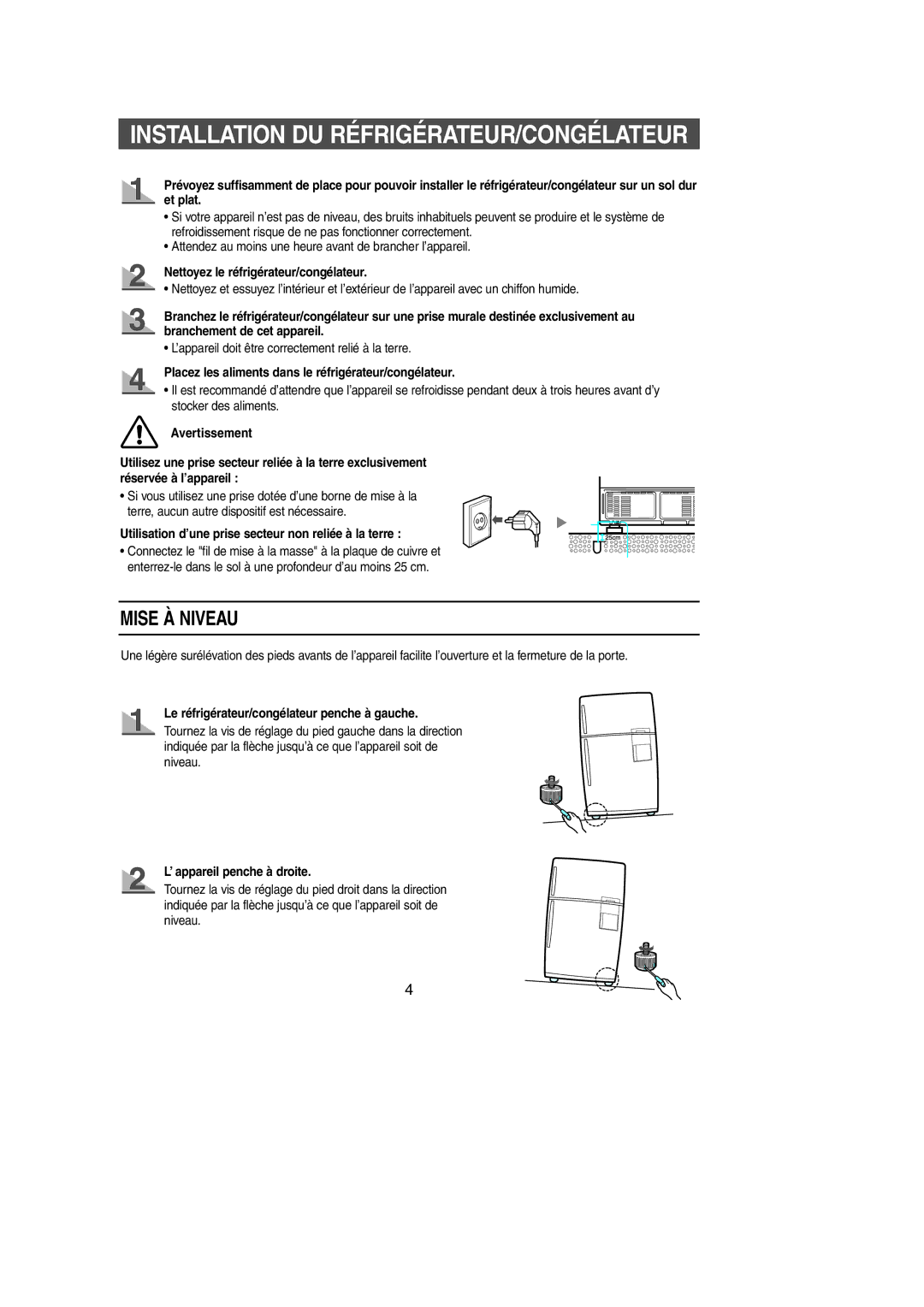 Samsung SG649EVMGQ/XET, SG649ECSWQ/XEF manual Préparation DU 