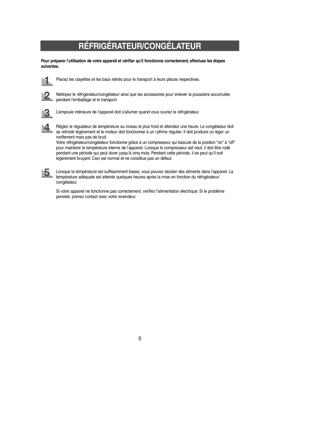 Samsung SG649ECSWQ/XEF, SG649EVMGQ/XET manual Réfrigérateur/Congélateur 