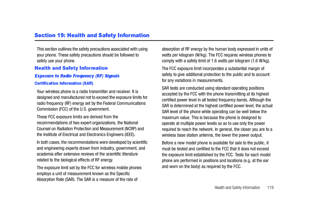 Samsung SGH-A687LBAATT user manual Health and Safety Information, Exposure to Radio Frequency RF Signals 