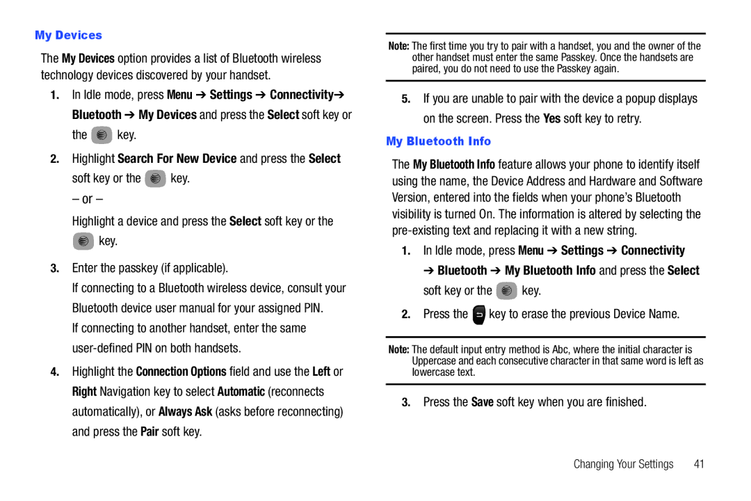 Samsung SGH-A687ZPAATT user manual My Devices 