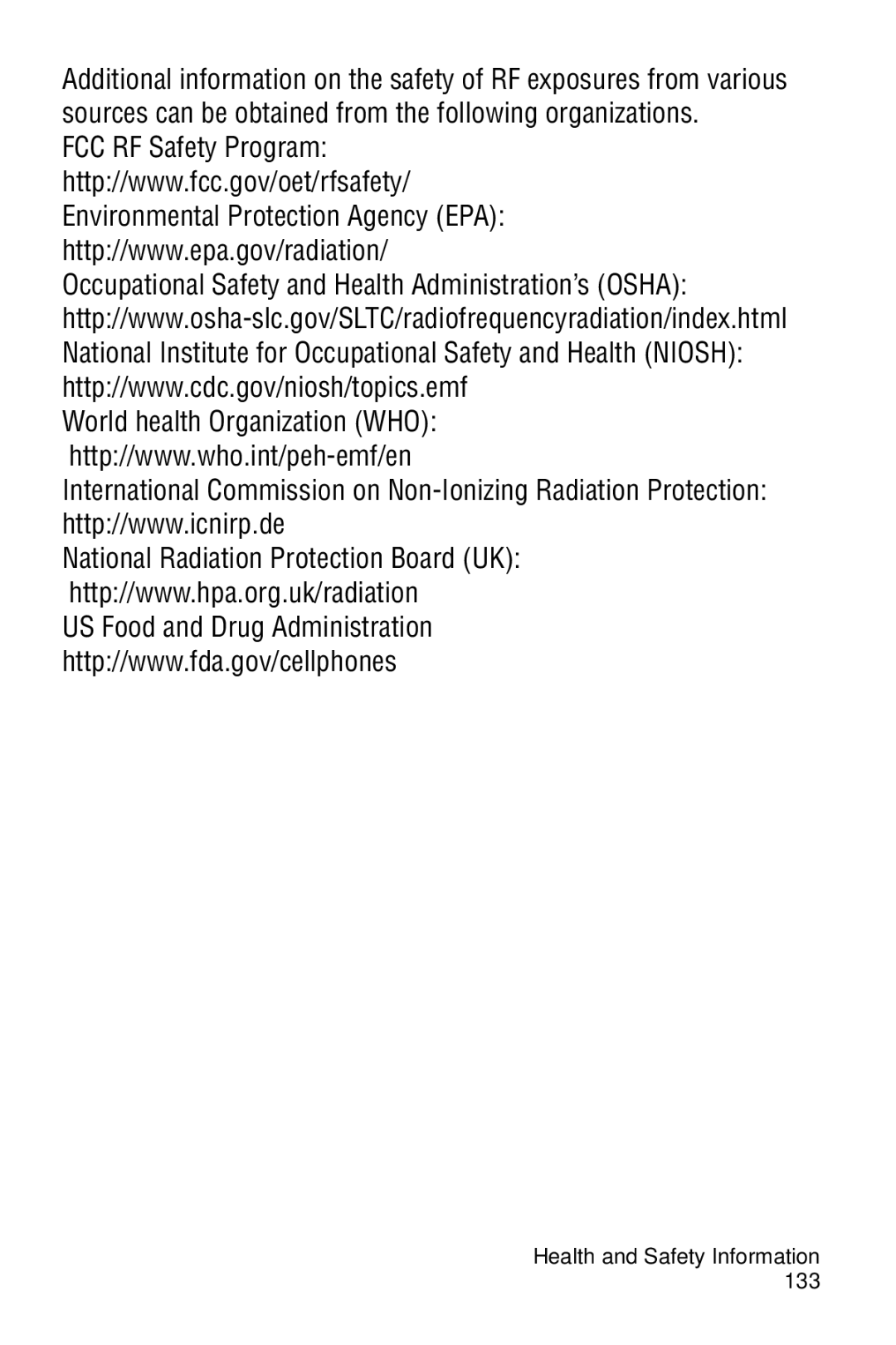 Samsung SGH-C327 user manual Health and Safety Information 