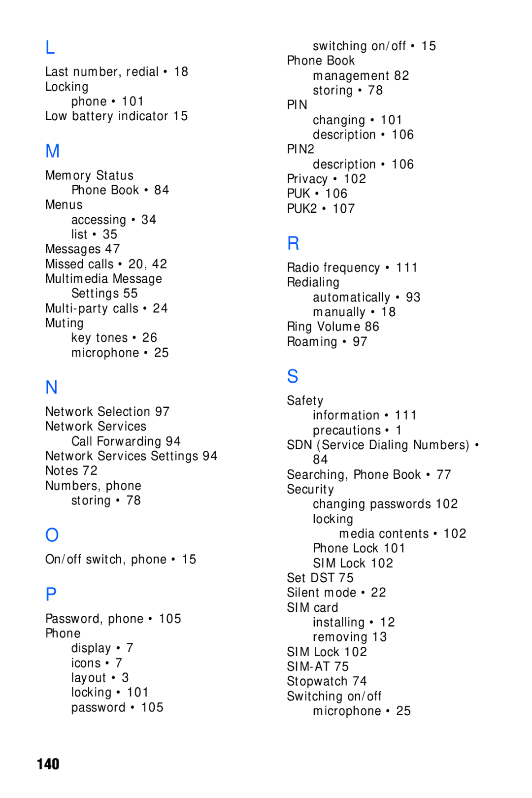 Samsung SGH-C327 user manual 140 