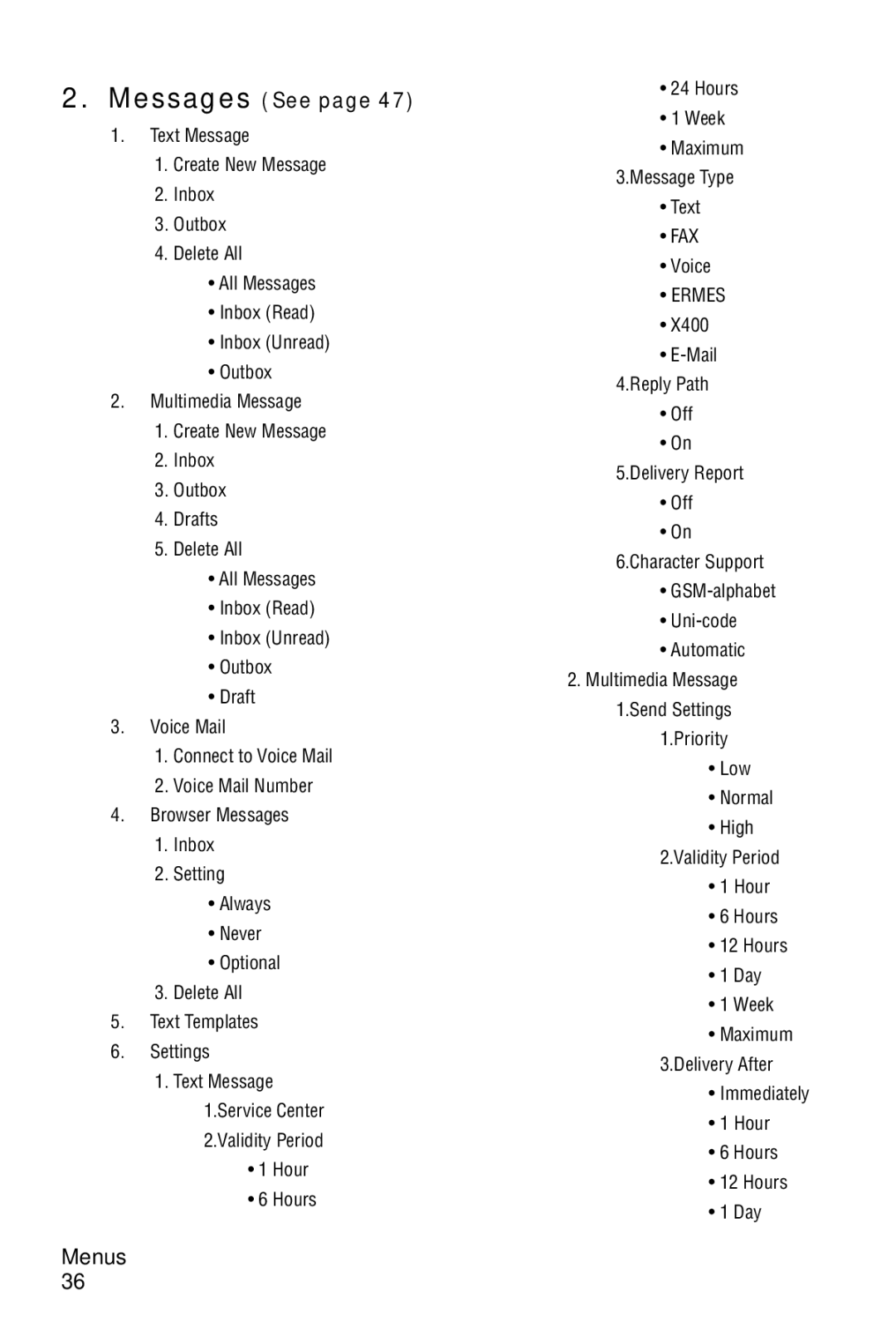 Samsung SGH-C327 user manual Messages See 