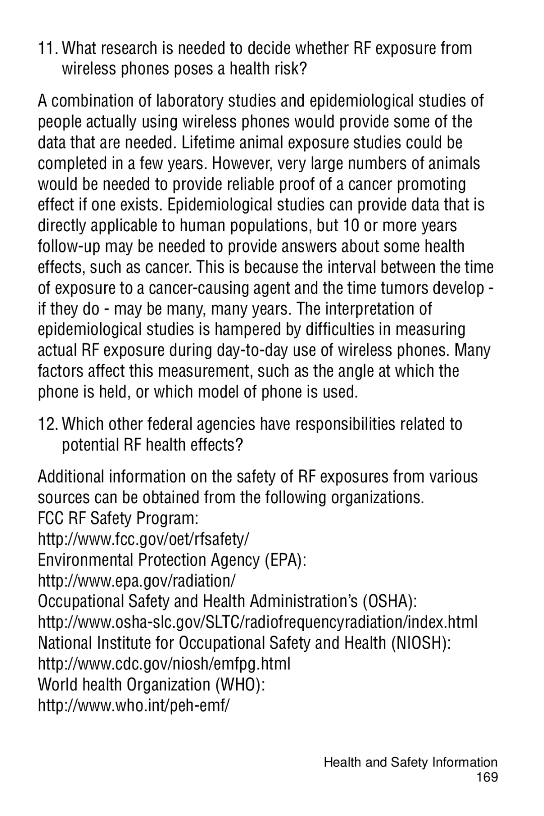 Samsung SGH-D606 user manual Health and Safety Information 