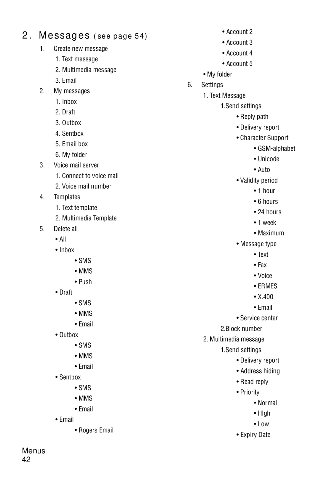 Samsung SGH-D606 user manual Messages see 