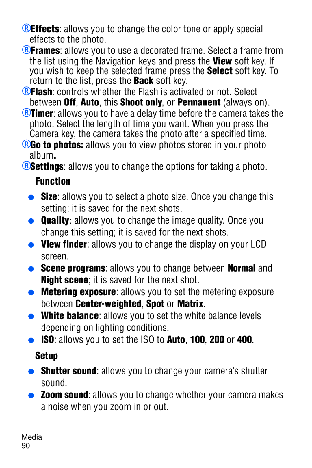 Samsung SGH-D606 user manual Function 