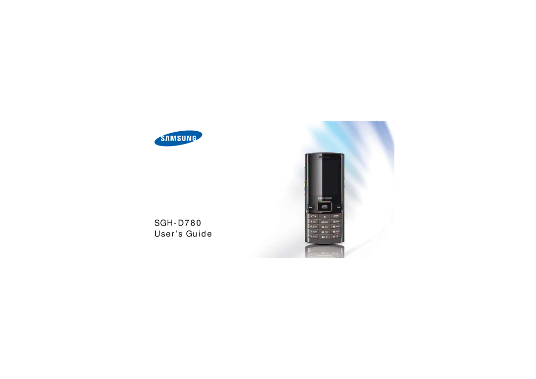 Samsung manual SGH-D780 User’s Guide 