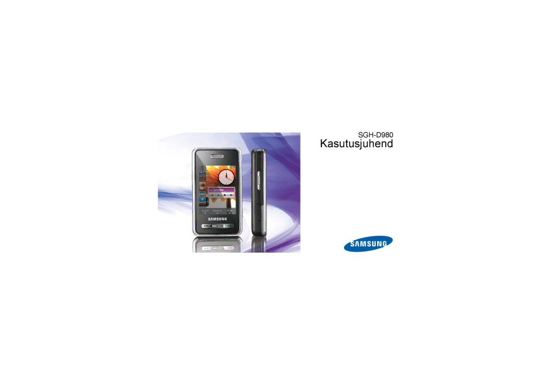 Samsung SGH-D980ZKASEB manual Kasutusjuhend 