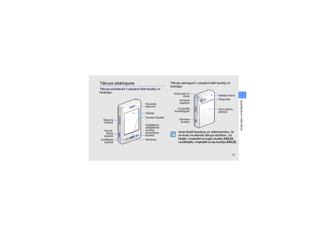 Samsung SGH-D980ZKASEB manual Tālruņa izkārtojums, Kameras Taustiņš 