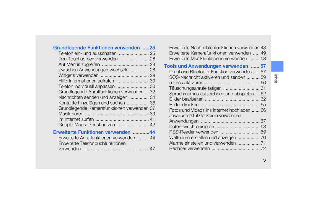 Samsung SGH-F480ESZDTM, SGH-F480ESIDTM, SGH-F480PWIDTM Erweiterte Telefonbuchfunktionen, Java-unterstützte Spiele verwenden 