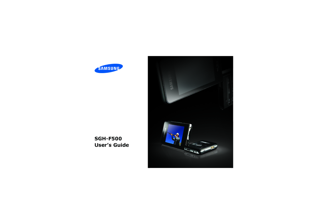 Samsung SGH-F500ZKABOG, SGH-F500ZKAXEF, SGH-F500ZKBXEF, SGH-F500ZKAFTM, SGH-F500ZKAARB manual SGH-F500 User’s Guide 