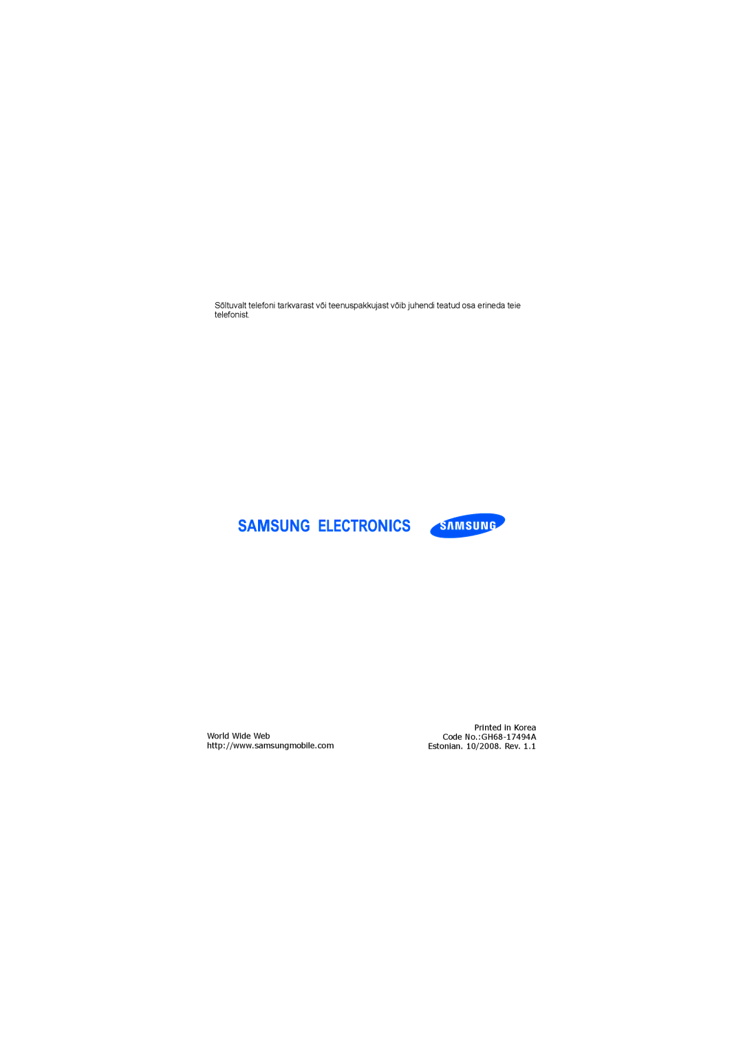 Samsung SGH-G810EAASEB manual 