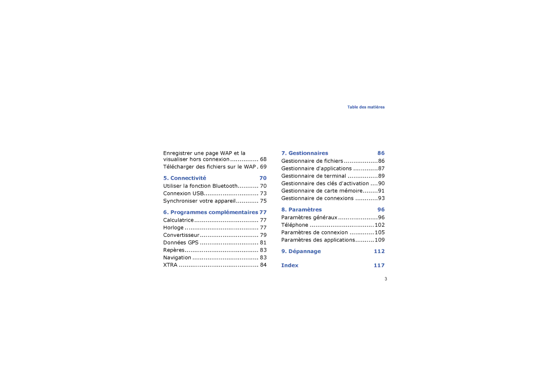 Samsung SGH-G810EACBOG, SGH-G810EACXEF, SGH-G810EACSFR, SGH-G810EAAXEF, SGH-G810EAASFR manual Paramètres 