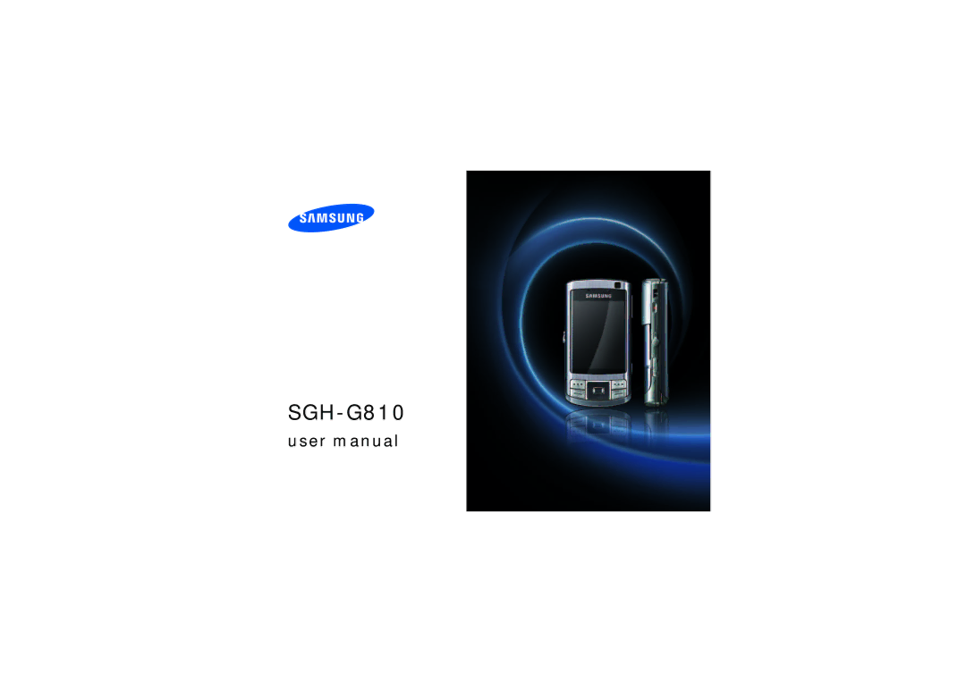 Samsung SGH-G810EACDBT, SGH-G810EACVIA, SGH-G810EAAVIA, SGH-G810EACBOG, SGH-G810EACXEF, SGH-G810EACSFR, SGH-G810EAAXEF manual 