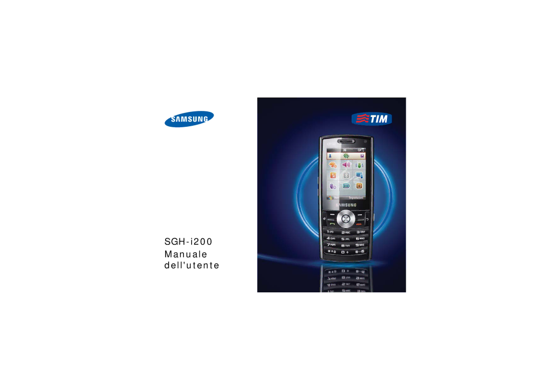 Samsung SGH-I200EKATIM, SGH-I200MAAOMN, SGH-I200HBAHUI, SGH-I200HBAOMN, SGH-I200HBAITV manual SGH-i200 Manuale dellutente 