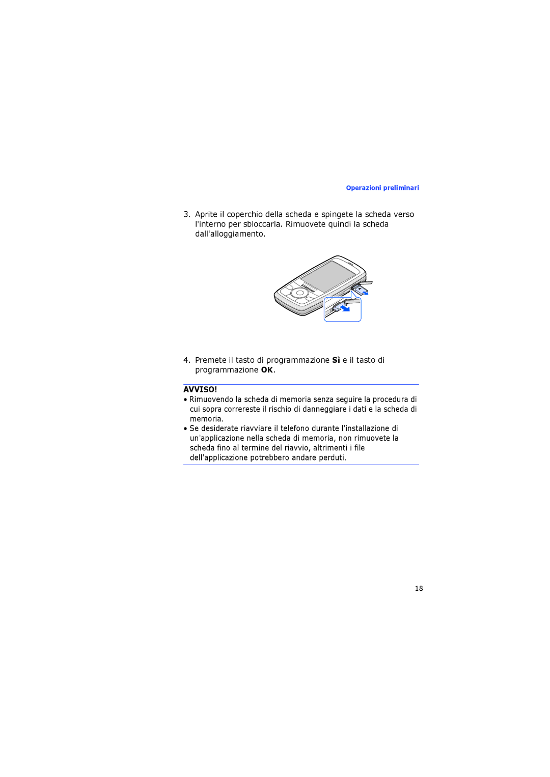 Samsung SGH-I400PRAXET, SGH-I400ZKAXET manual Avviso 