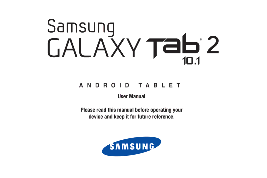 Samsung SGH-I497ZSAATT user manual D R O I D T a B L E T 