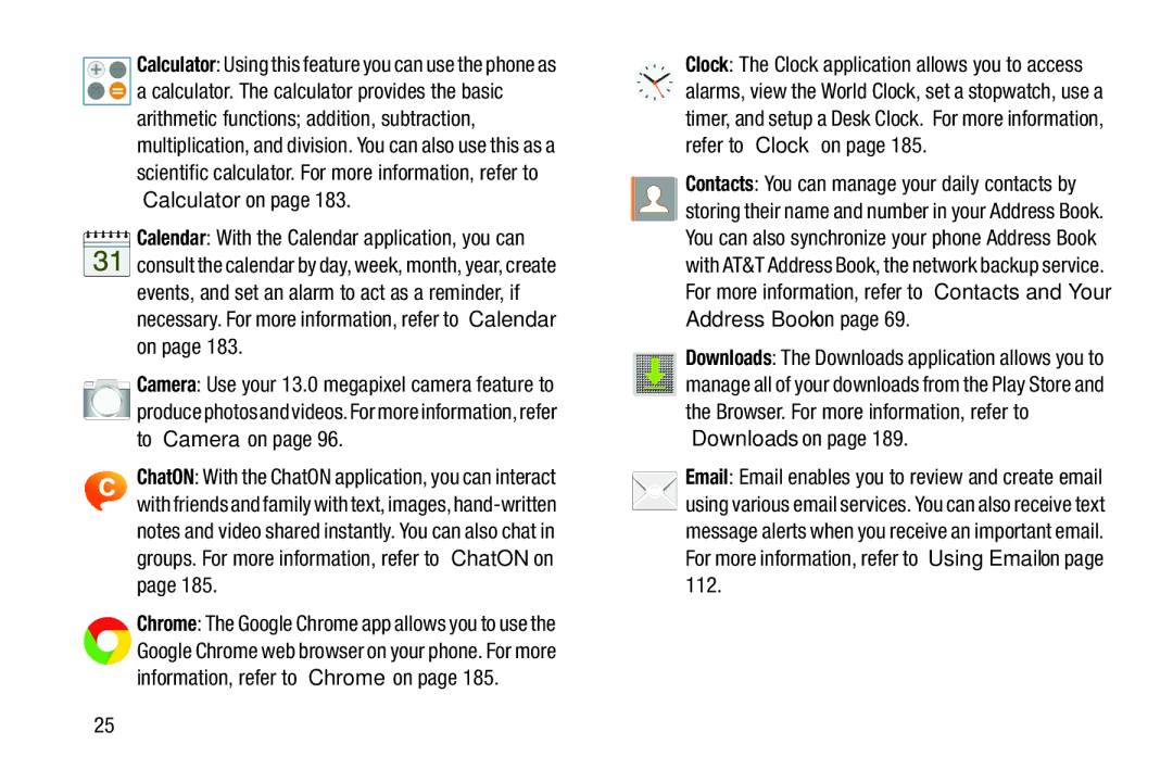 Samsung SGH-I537_UM user manual Information, refer to Chrome on 