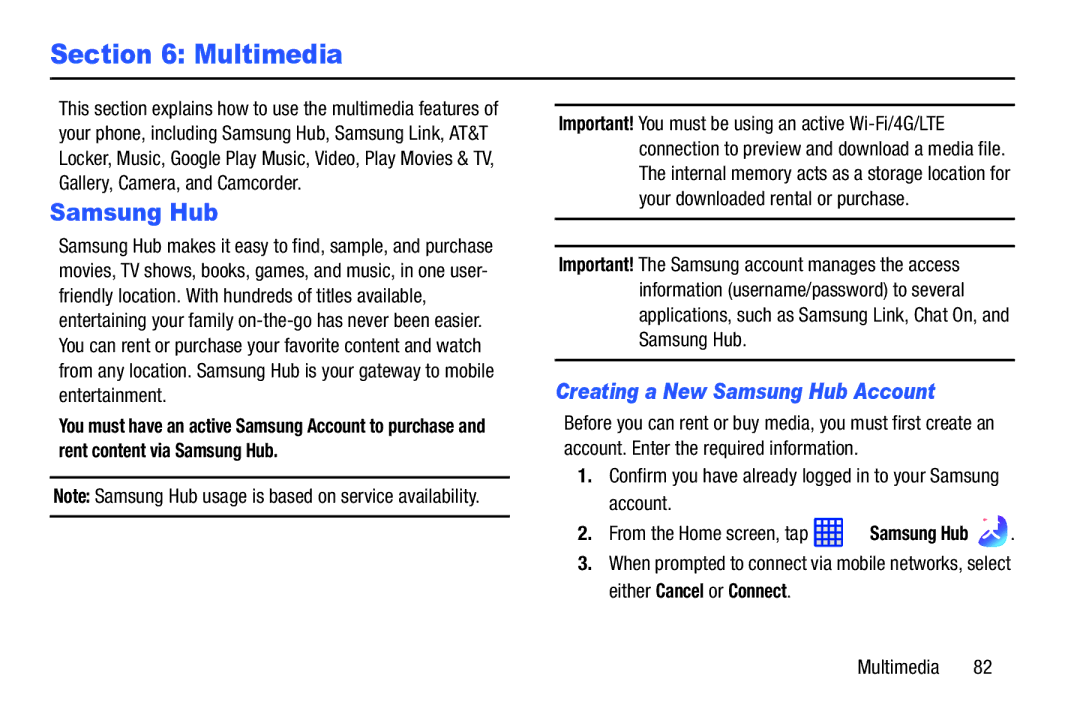 Samsung SGH-I537_UM Creating a New Samsung Hub Account, Confirm you have already logged in to your Samsung account 