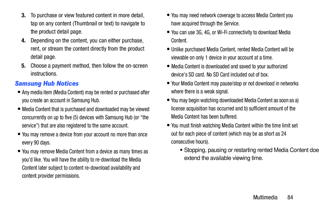 Samsung SGH-I537_UM user manual Samsung Hub Notices 