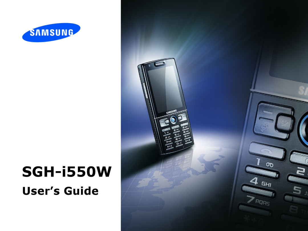 Samsung SGH-I550DKWARB, SGH-I550DKFXSG, SGH-I550DKWTUR, SGH-I550DKWMED, SGH-I550DKMXSG, SGH-I550DKFARB manual SGH-i550W 