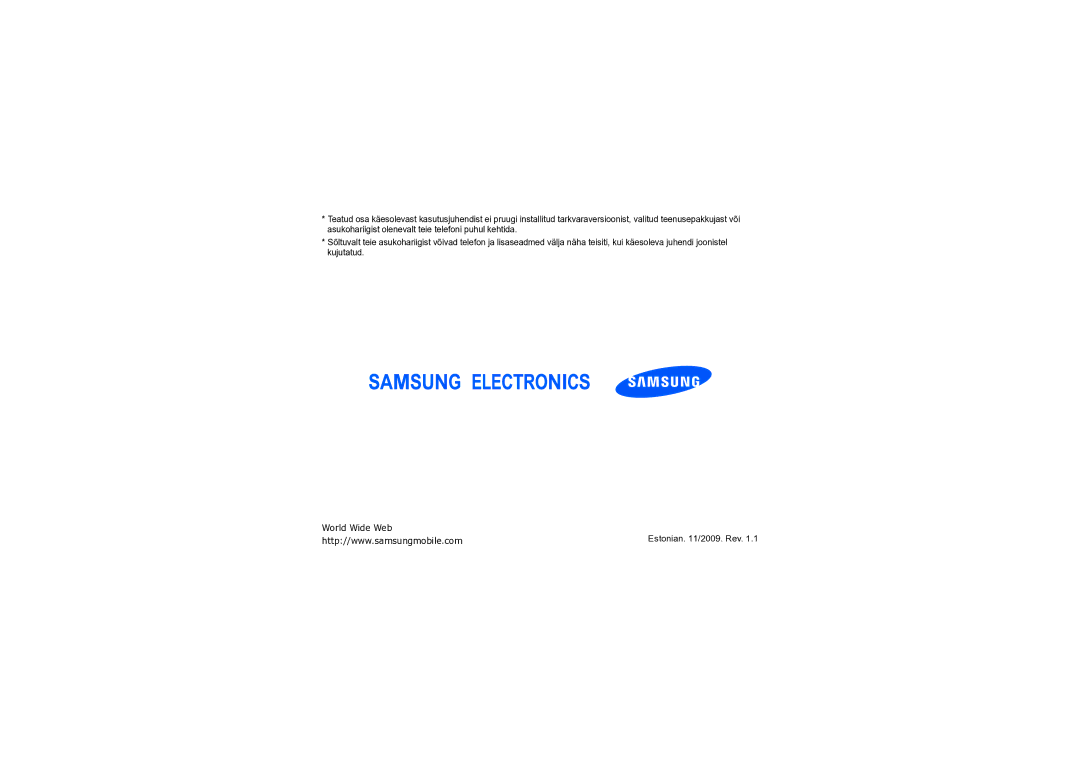 Samsung SGH-I550DKNSEB manual World Wide Web 