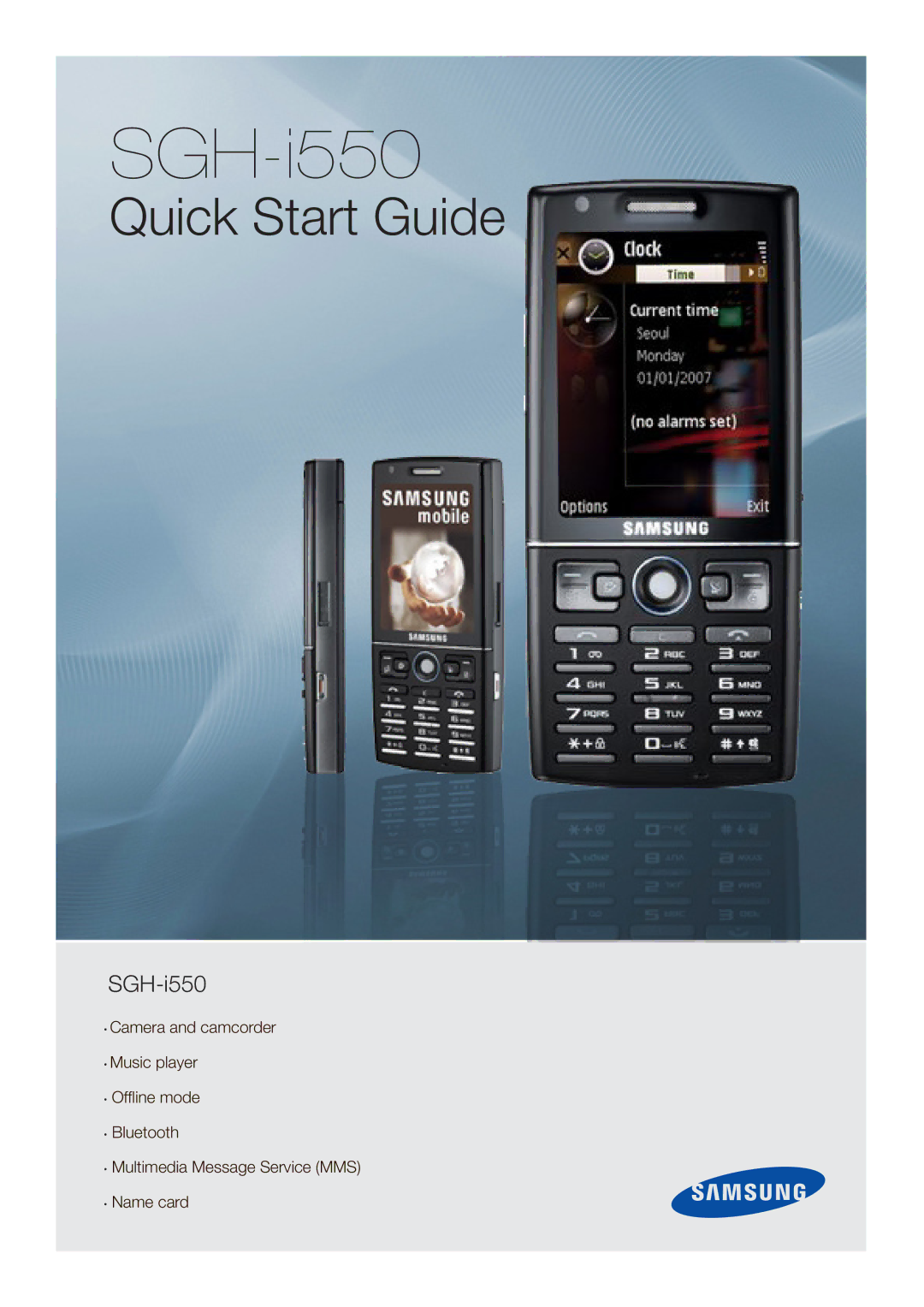 Samsung SGH-I550DKNSEB manual SGH-i550 