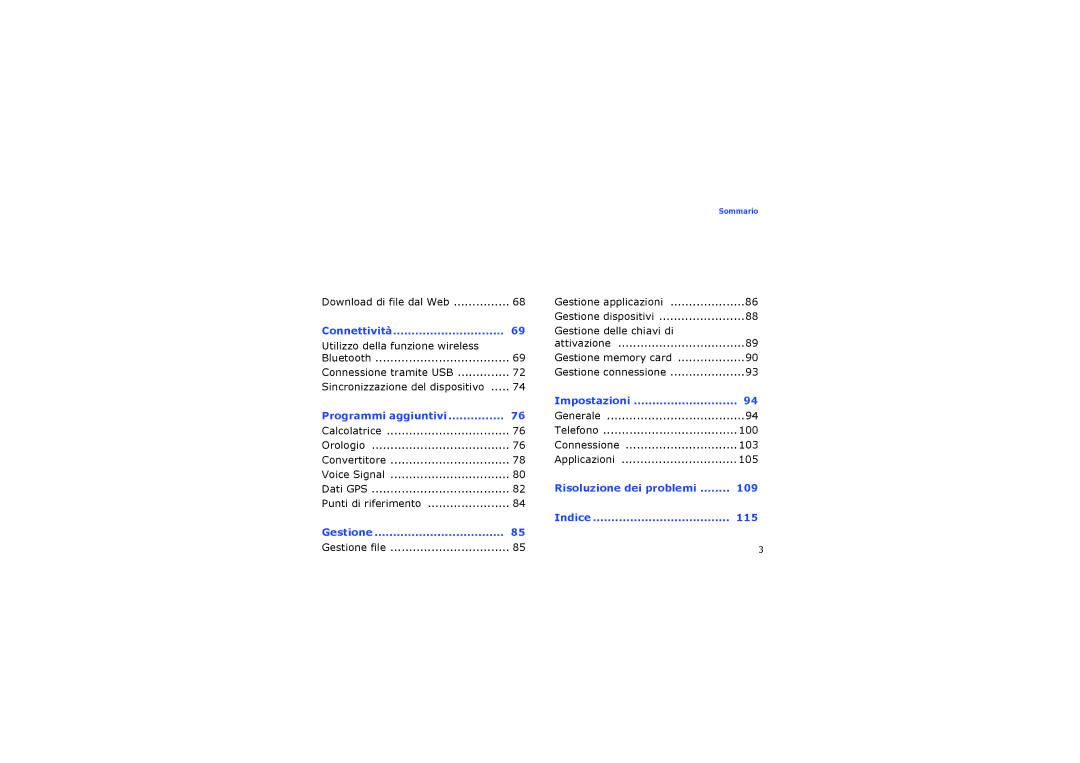 Samsung SGH-I550DKNHUI, SGH-I550ZKAHUI, SGH-I550DKNITV, SGH-I550DKAITV, SGH-I550DKAOMN manual Gestione delle chiavi di 