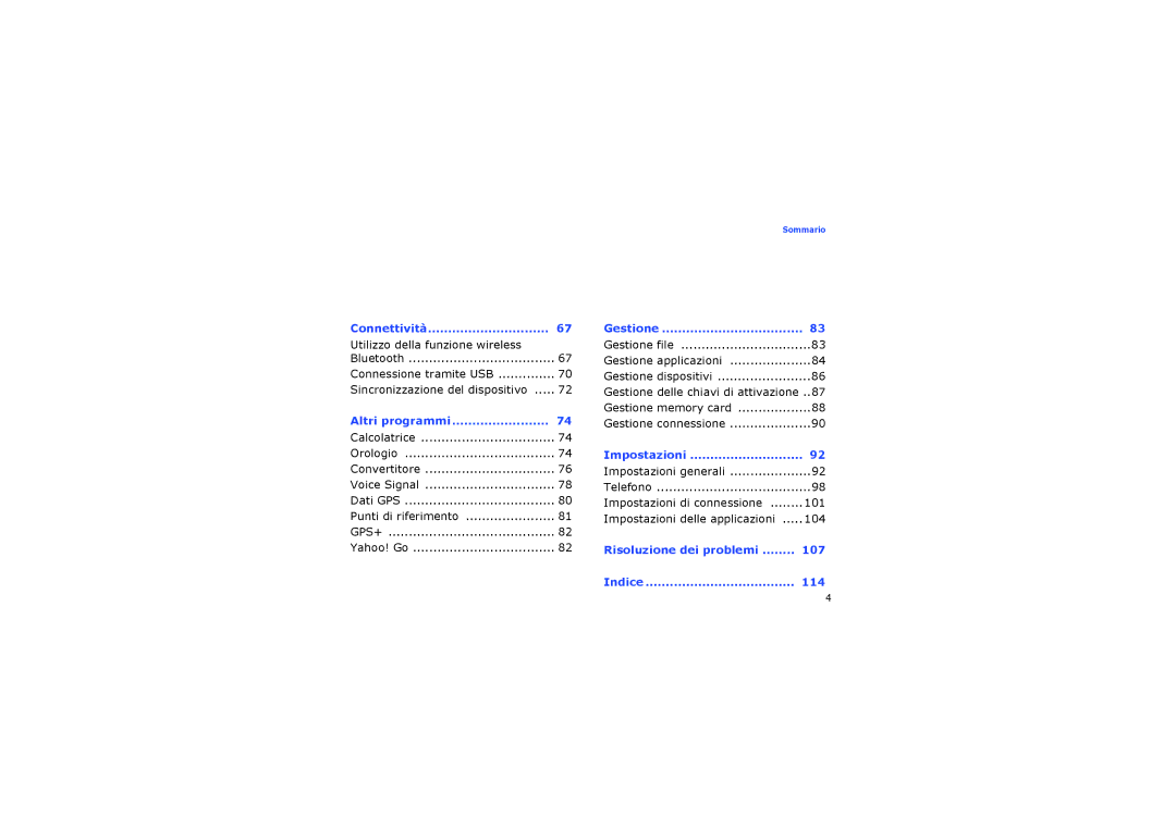 Samsung SGH-I560ZSVOMN, SGH-I560ZKVOMN, SGH-I560ZKVVOD manual Connettività 