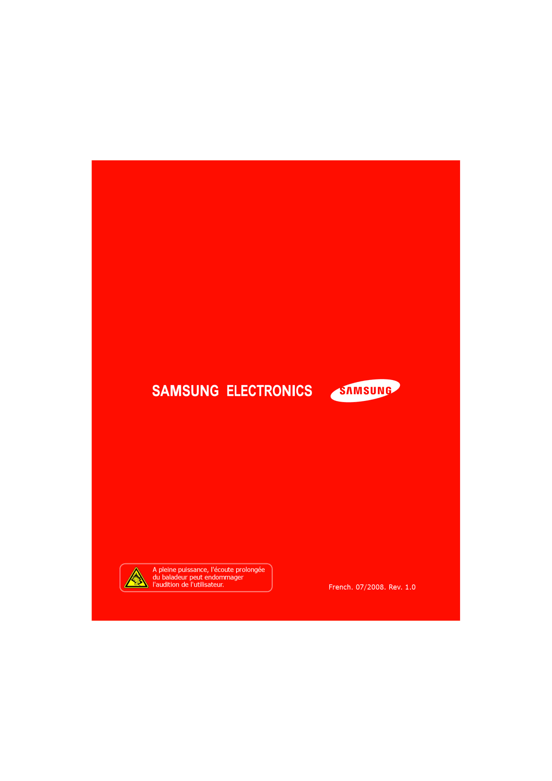 Samsung SGH-I560ZKVSFR manual French /2008. Rev 