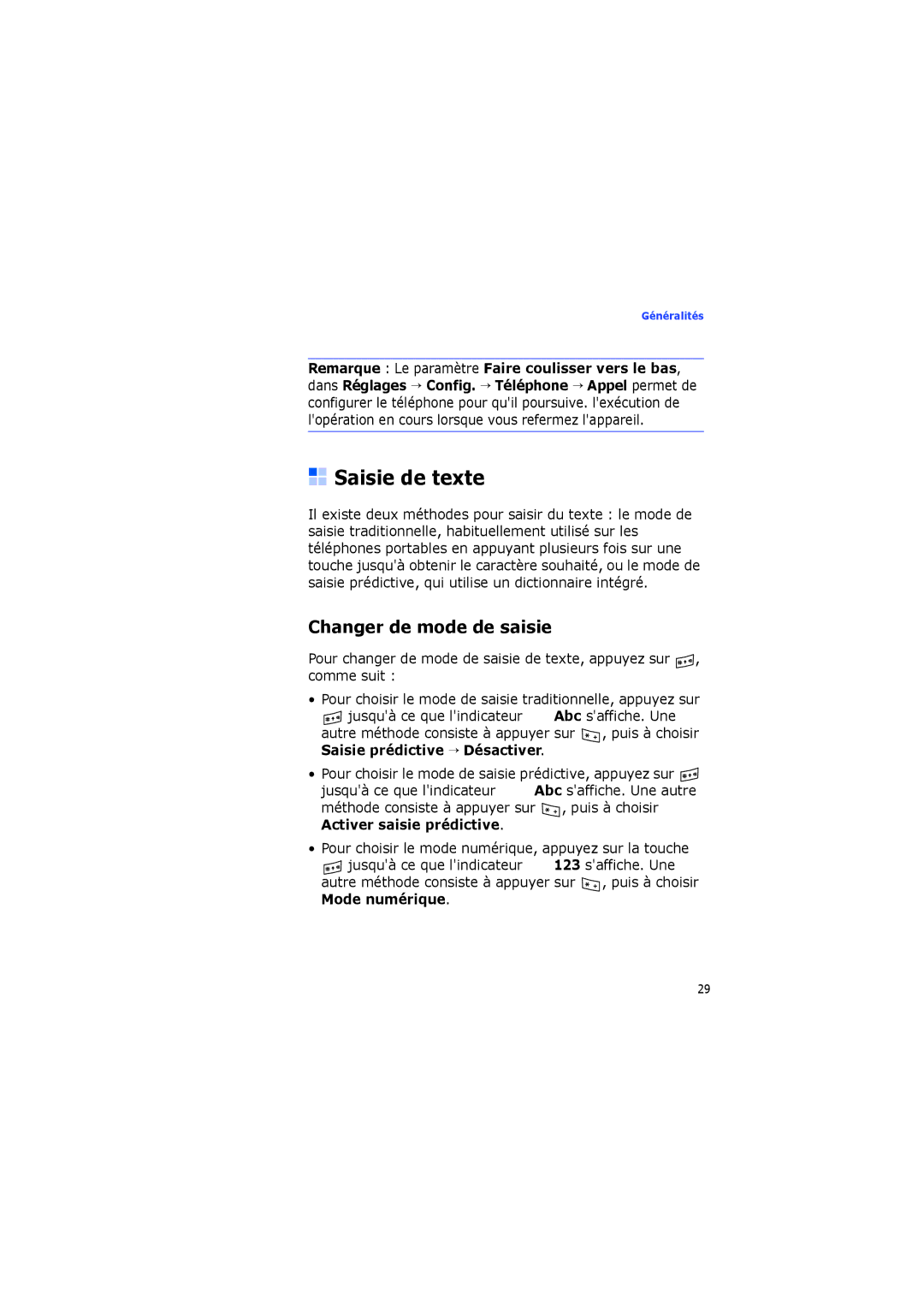 Samsung SGH-I560ZKVSFR manual Saisie de texte, Changer de mode de saisie 