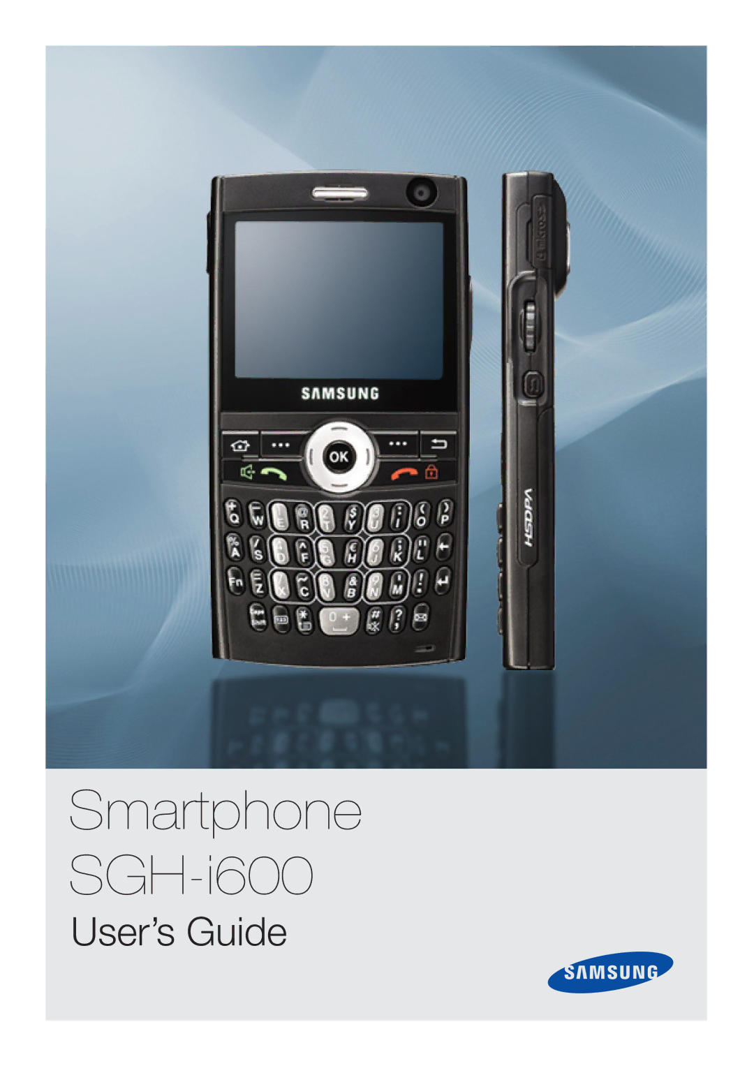 Samsung SGH-I600LKAGOM, SGH-I600LKAITV, SGH-I600LSAITV, SGH-I600MAAWIN, SGH-I600MAAHUI manual Smartphone SGH-i600 