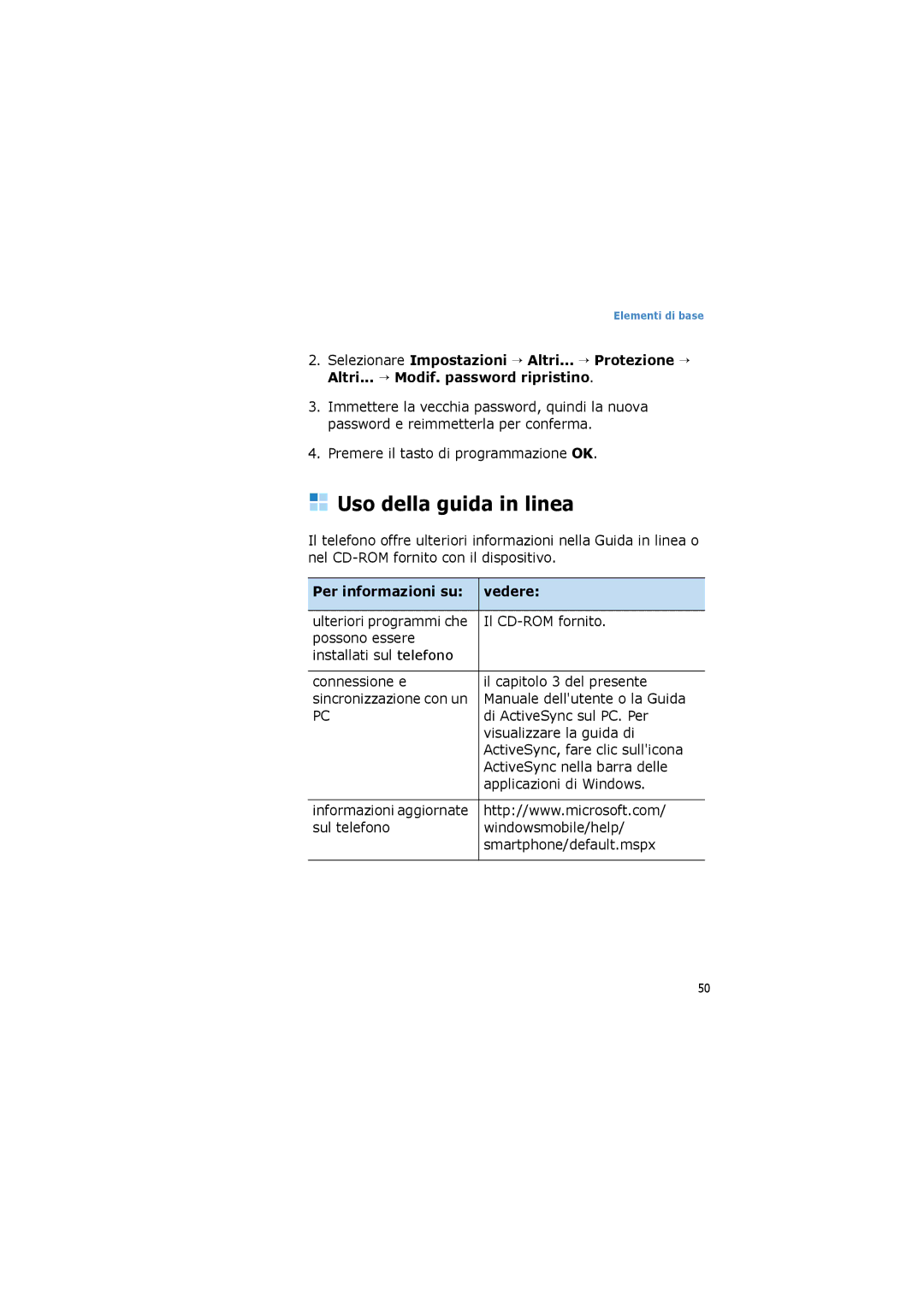 Samsung SGH-I600LKUHUI, SGH-I600LKAITV, SGH-I600LKAGOM, SGH-I600LSAITV Uso della guida in linea, Per informazioni su Vedere 