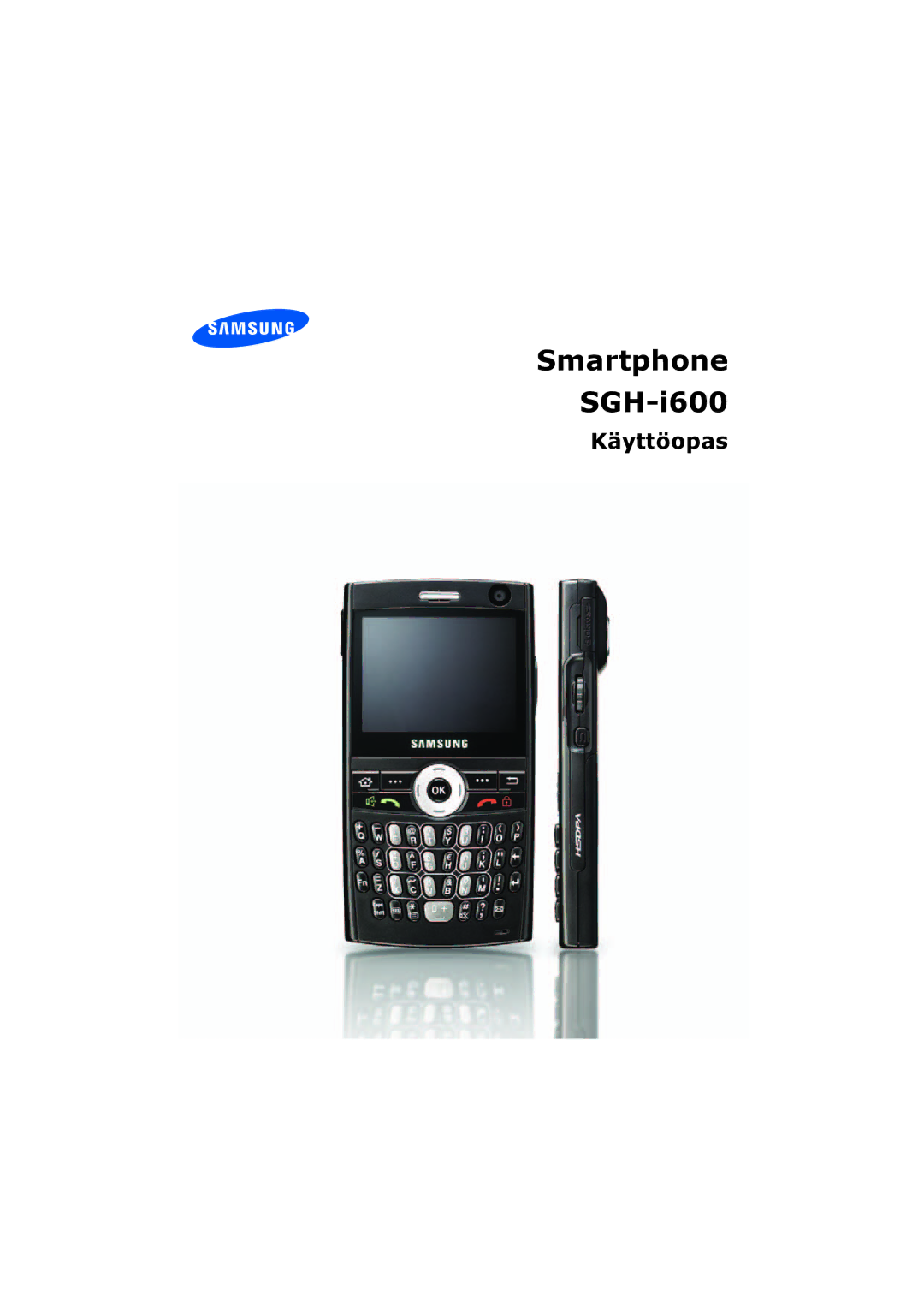 Samsung SGH-I600LKUXEE, SGH-I600LKAXEE manual Smartphone SGH-i600 