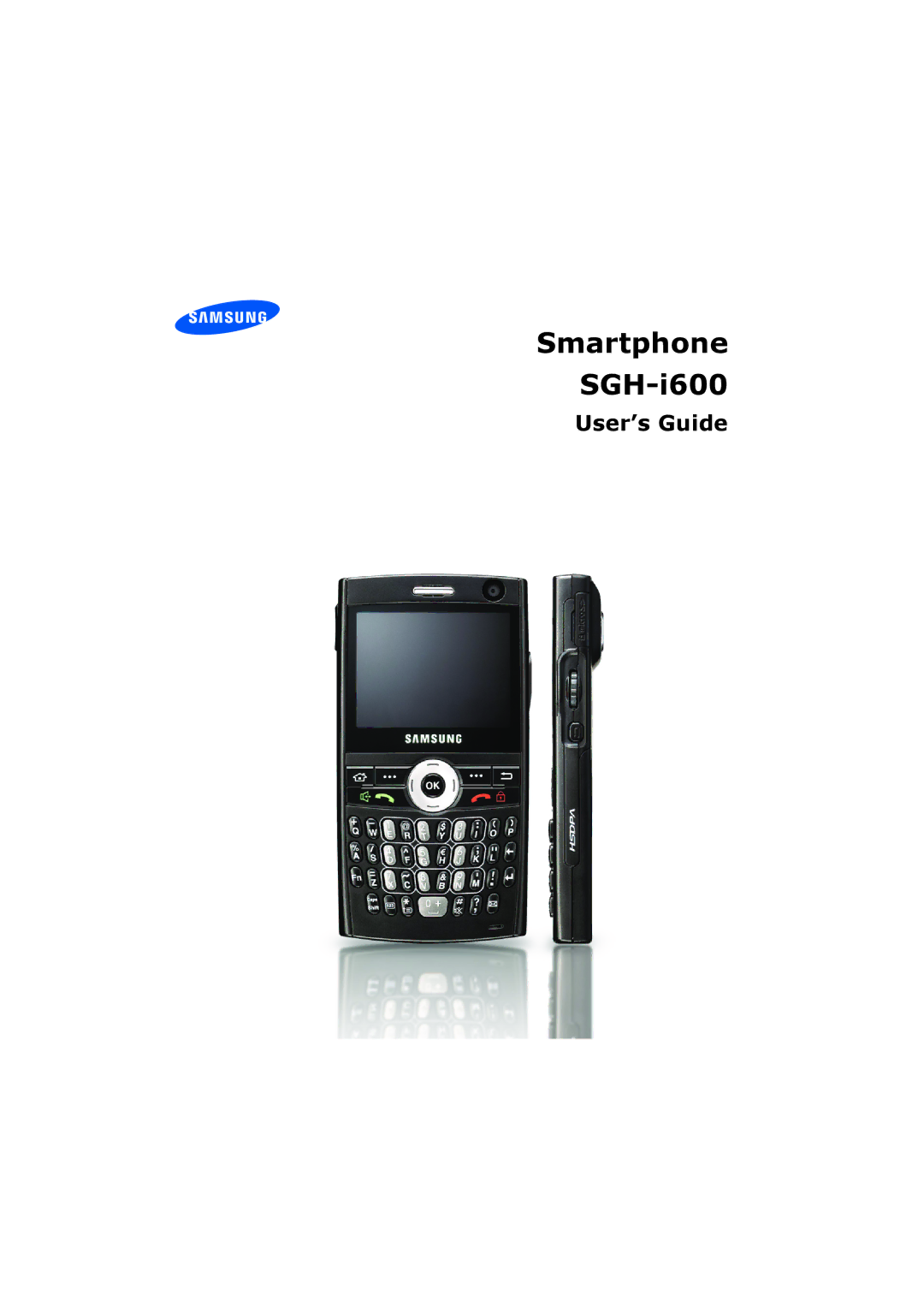 Samsung SGH-I600LKAGOM, SGH-I600LKAITV, SGH-I600LSAITV, SGH-I600MAAWIN manual Smartphone SGH-i600 Manuale dellutente 