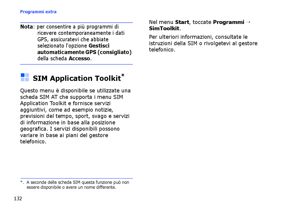 Samsung SGH-I710ZSATIM, SGH-I710ZSAITV manual SIM Application Toolkit, 132 