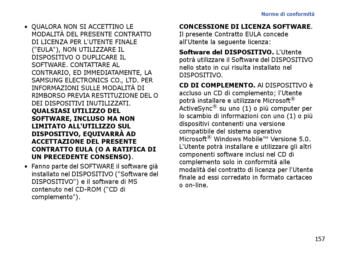 Samsung SGH-I710ZSAITV, SGH-I710ZSATIM manual Dispositivo, 157 