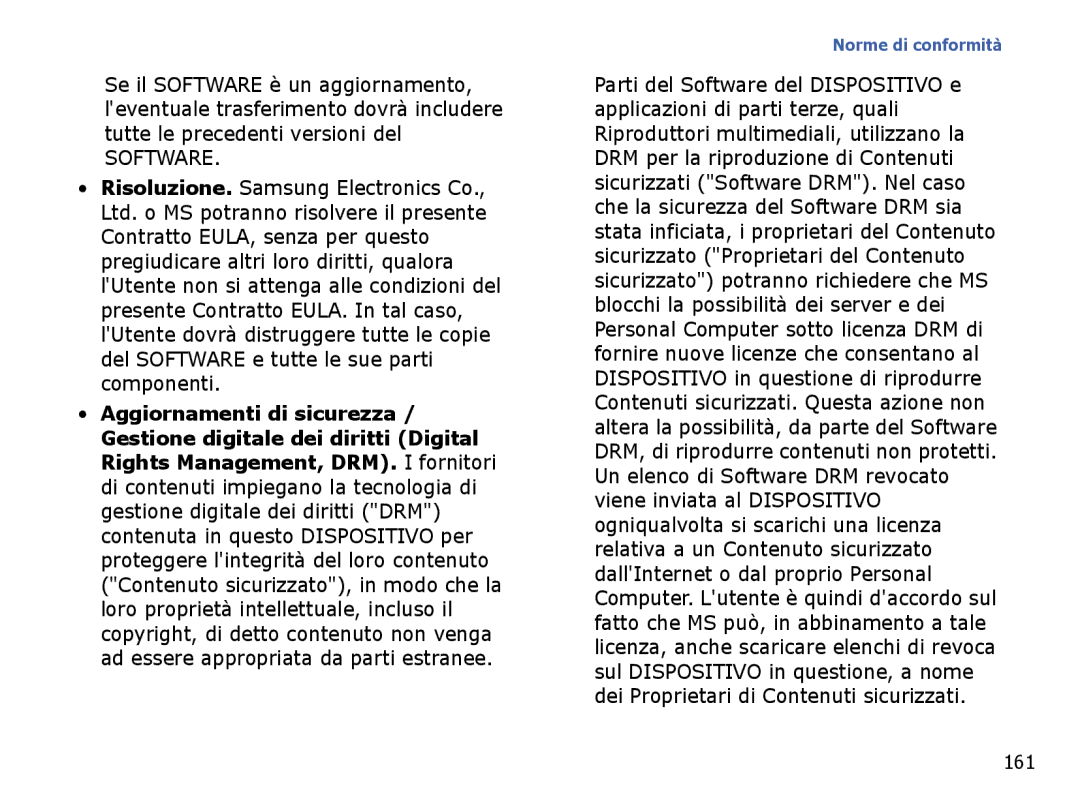 Samsung SGH-I710ZSAITV, SGH-I710ZSATIM manual 161 