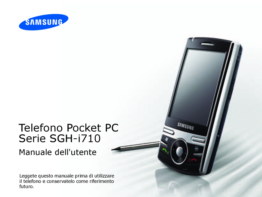 Samsung SGH-I710ZSATIM, SGH-I710ZSAITV manual Telefono Pocket PC Serie SGH-i710 