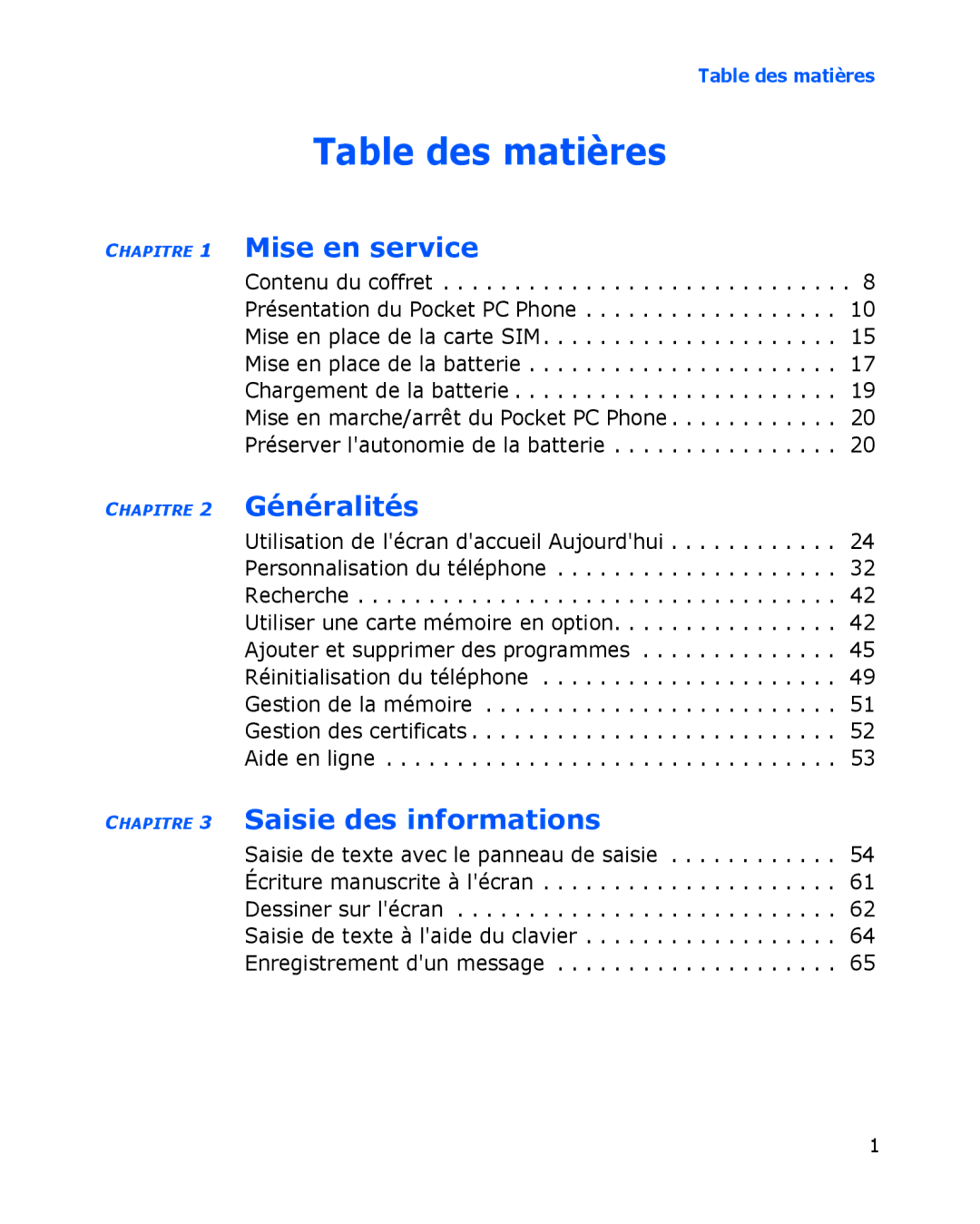 Samsung SGH-I780VRNSFR, SGH-I780VRAXEF, SGH-I780ZKABOG, SGH-I780ZKAFTM, SGH-I780VRASFR, SGH-I780VRAFTM manual Table des matières 